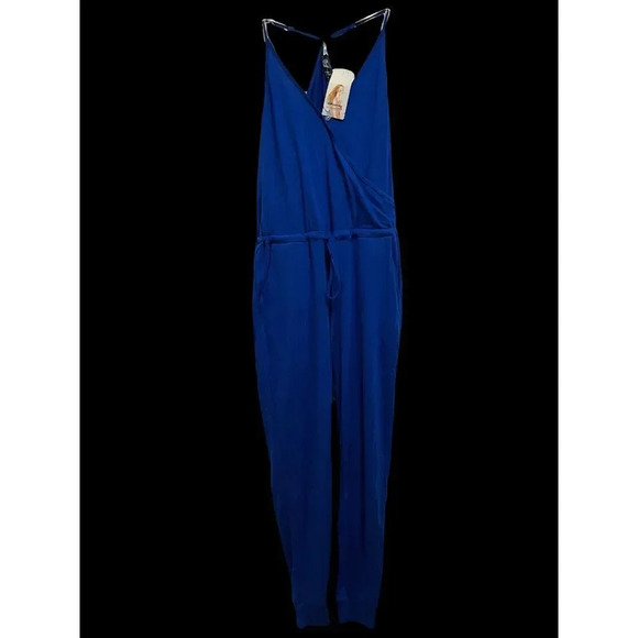 Pants - Blue cotton one piece jumper